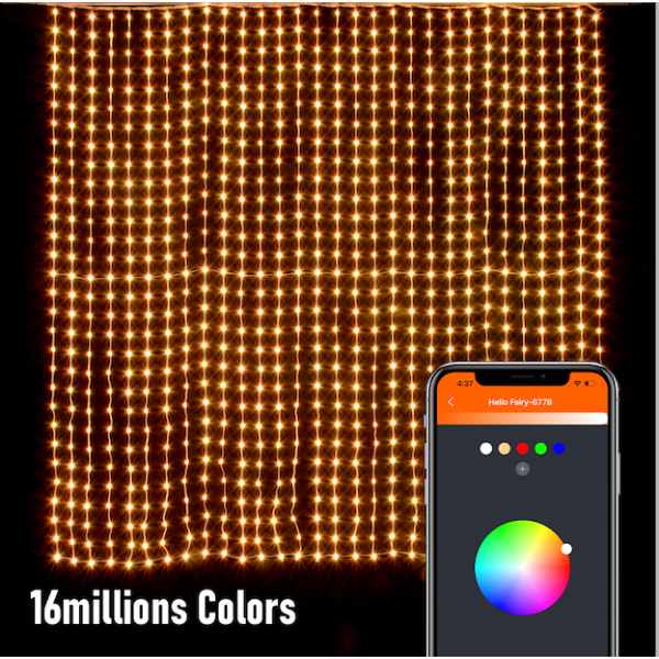 Smart LED curtain lights-16million colors