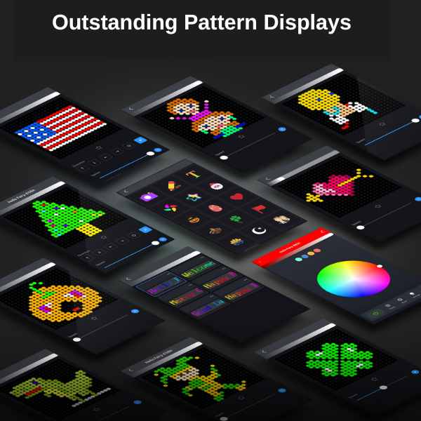 Smart LED curtain lights-Outstanding Pattern Displays