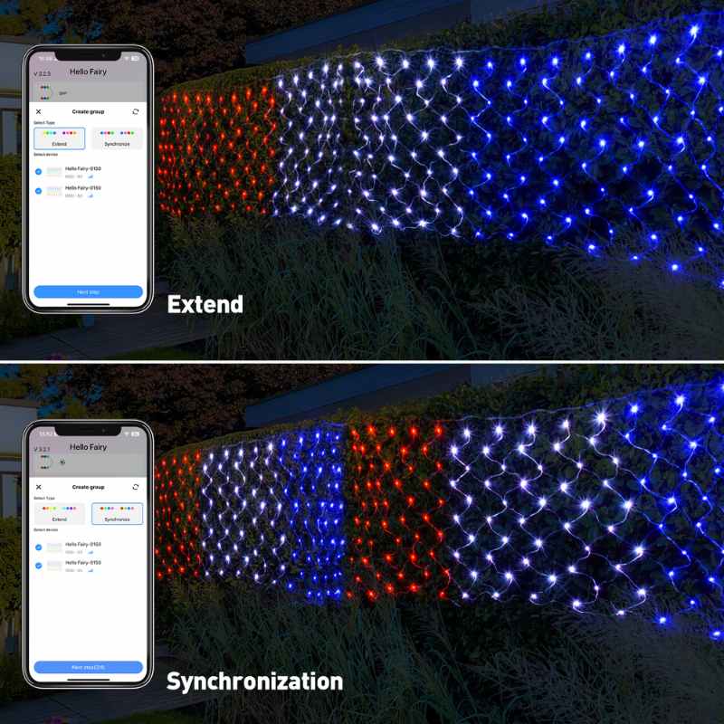 Smart LED net lights