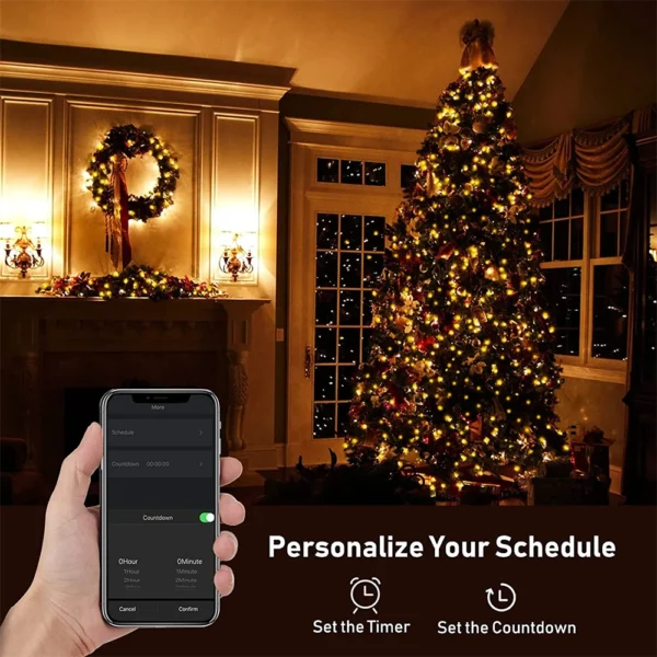 10m 5m RGB Fairy Ball Light String Smart APP Control Christmas Garlend Lights for Wedding Birthday Holiday Home Party Room Decor - Image 5