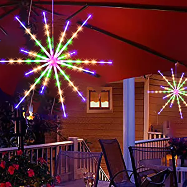 LED Dandelion Lamp With Remote Control, Firework Light, Explosion Star, Fairy Light, Christmas Decoration, New Year Decor - Image 2