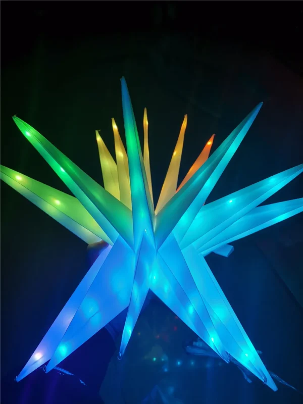 Smart Bluetooth Outdoor Christmas Decoration 50CM USB Powered RGB DIY APP Remote Control Hanging Moravian Star Light - Image 3