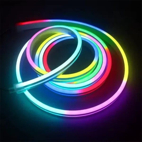 DC5V USB Neon LED Strip Light 1M 2M 3M RGBIC WS2812 Waterproof Neon Sign Tape Bluetooth Control For Room Wall Decor Fairy Light - Image 6
