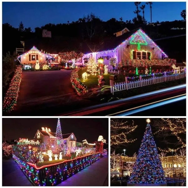 200 led solar Lights Waterproof String with RF 17Key Controller Holiday Outdoor led strip Christmas Party Wedding Decoration - Image 6