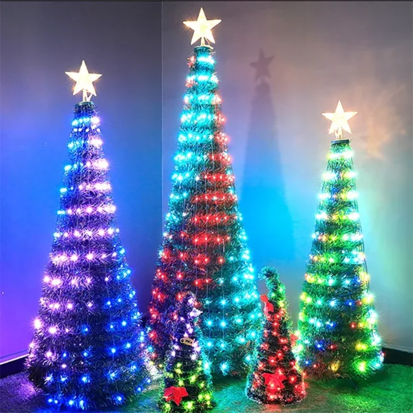 20M 200 LED RGBIC Smart APP Fairy String Light Garland With Remote APP Controlled Christmas Tree Fairy Light For Holiday Decor - Image 4