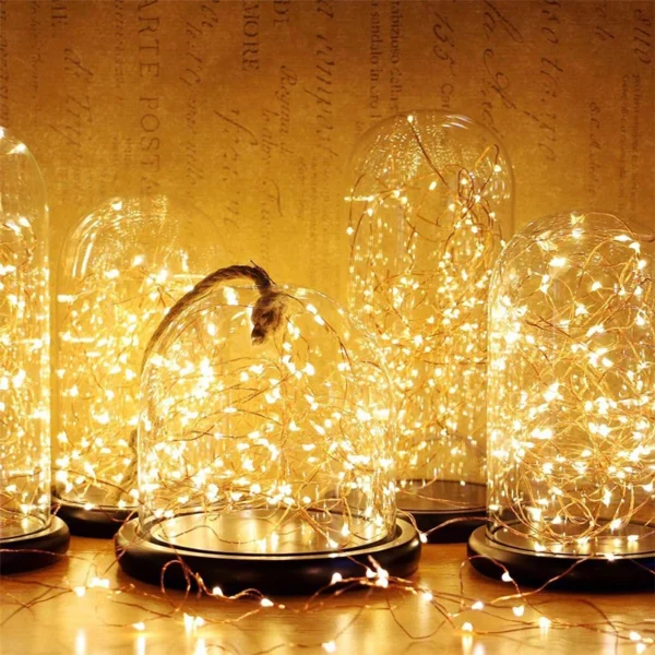 656ft 2000LED Copper Wire Fairy String Lights 8 Modes Plug In Remote Control for Wedding Party Home Christmas Decoration - Image 2