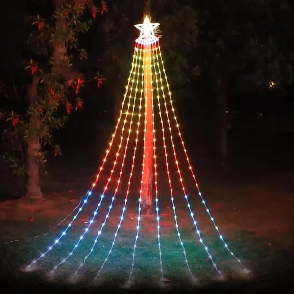 Smart App Control Christmas Waterfall Lights Outdoor - Image 4