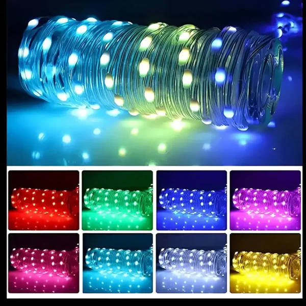 30M Smart Christmas tree Lights LED String Lights APP Control Fairy Garland Lamp for Xmas Navidad Home Room Decoration Outdoor - Image 4